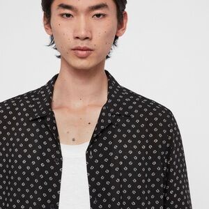 All Saints lucked out horseshoe print shirt sz. Small